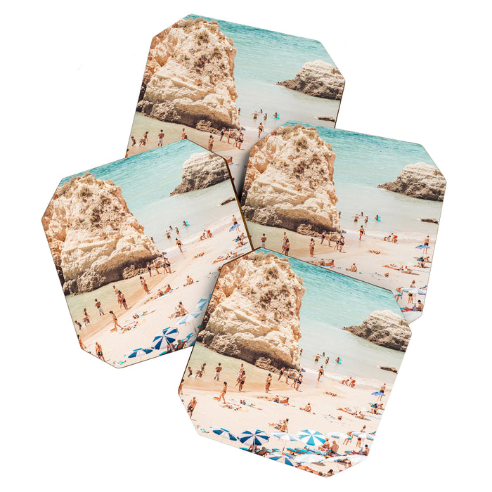 Aerial Beach Print - Ocean (part one of a diptych) Sea Travel photography Coaster Gallery Image 1