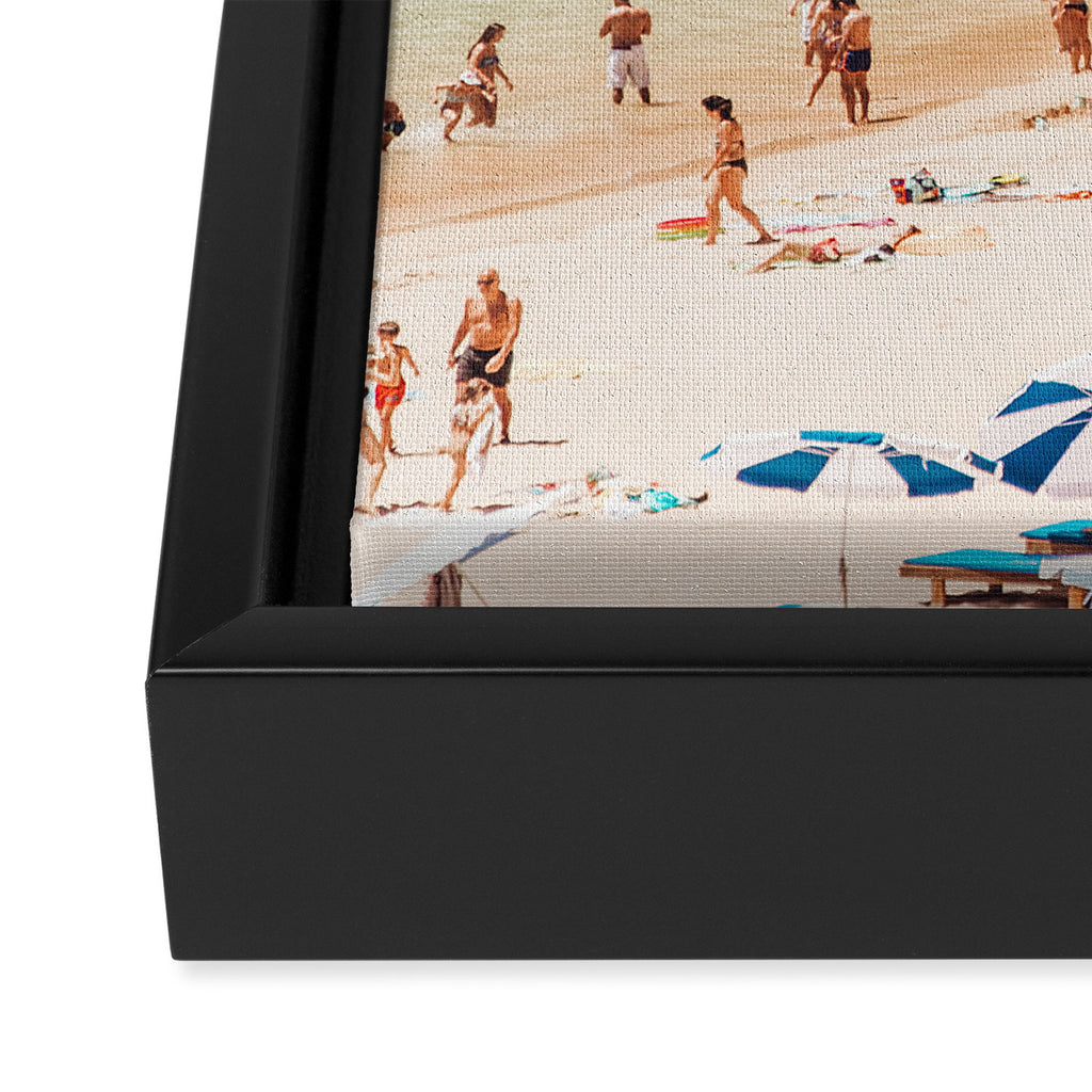 Aerial Beach Print - Ocean (part one of a diptych) Sea Travel photography Framed Canvas Print Gallery Image 3