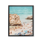 Aerial Beach Print - Ocean (part one of a diptych) Sea Travel photography Framed Canvas Print Gallery Image 6