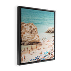 Aerial Beach Print - Ocean (part one of a diptych) Sea Travel photography Framed Canvas Print Gallery Image 2