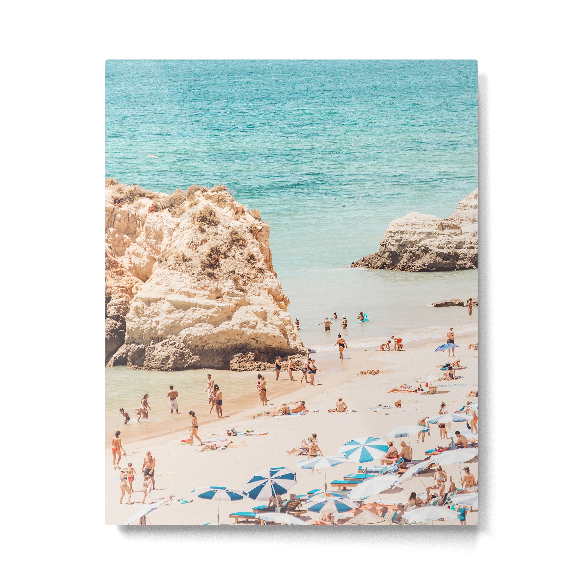 Aerial Beach Print - Ocean (part one of a diptych) Sea Travel photography Metal Print Gallery Image 4