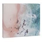 Aerial Beach Print - Pink Sand Beach - Ocean -  Sea Travel photography - Original Sea Bliss Canvas Print Gallery Image 14