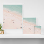 Aerial Beach Summer Bliss - Elegant Minimal Beach People - Ocean - Sea Photography by Ingrid Beddoes Canvas Print Gallery Image 3