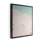 Aerial Beach Summer Bliss - Elegant Minimal Beach People - Ocean - Sea Photography by Ingrid Beddoes Framed Canvas Print Gallery Image 2