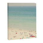 Aerial Crowded Beach - Pastel Beach - Ocean Print - Sea Travel photography Canvas Print Gallery Image 8