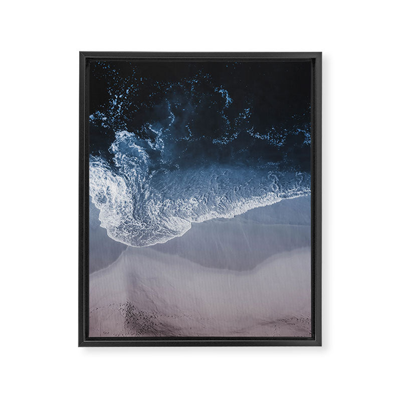 Aerial Ocean Print - Crashing Waves - Beach - Sea Travel photography Framed Canvas Print Gallery Image 6