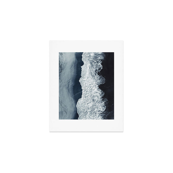 Aerial Ocean Waves - Beach - Dark Blue Ocean - Minimalist Landscape - Sea Travel photography Art Print Gallery Image 1