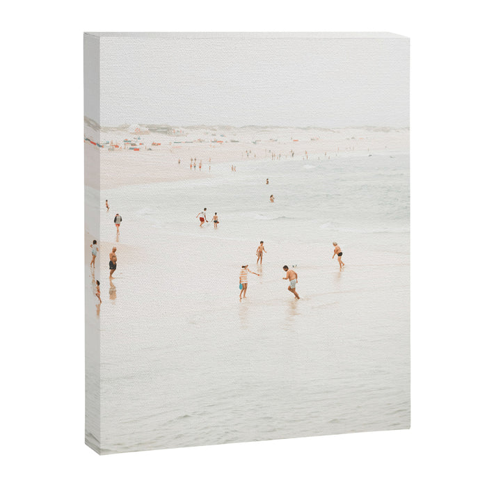 At the Beach 15 - Beach Print - Minimal Beach - People - Ocean - Sea Travel photography  Canvas Print Gallery Image 1