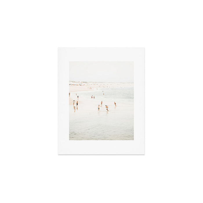 At the Beach 15 - Beach Print - Minimal Beach - People - Ocean - Sea Travel photography  Art Print Gallery Image 1