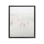 At the Beach 15 - Beach Print - Minimal Beach - People - Ocean - Sea Travel photography  Framed Canvas Print Gallery Image 6