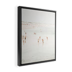 At the Beach 15 - Beach Print - Minimal Beach - People - Ocean - Sea Travel photography  Framed Canvas Print Gallery Image 2