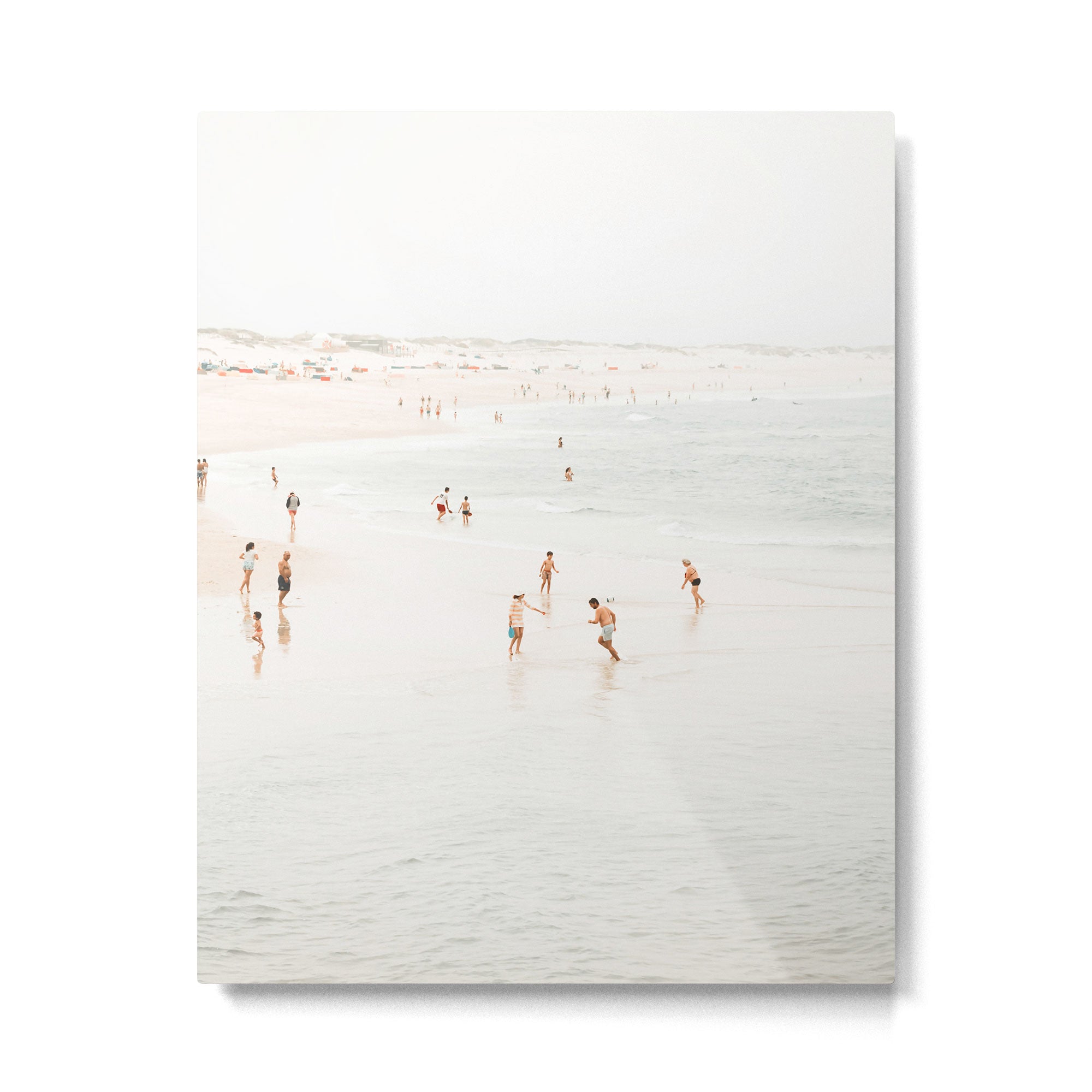 At the Beach 15 - Beach Print - Minimal Beach - People - Ocean - Sea Travel photography  Metal Print Gallery Image 4