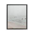 At the Beach 25 - Pastel Beach - Minimal - People - Ocean - Sea Travel photography Framed Canvas Print Gallery Image 6