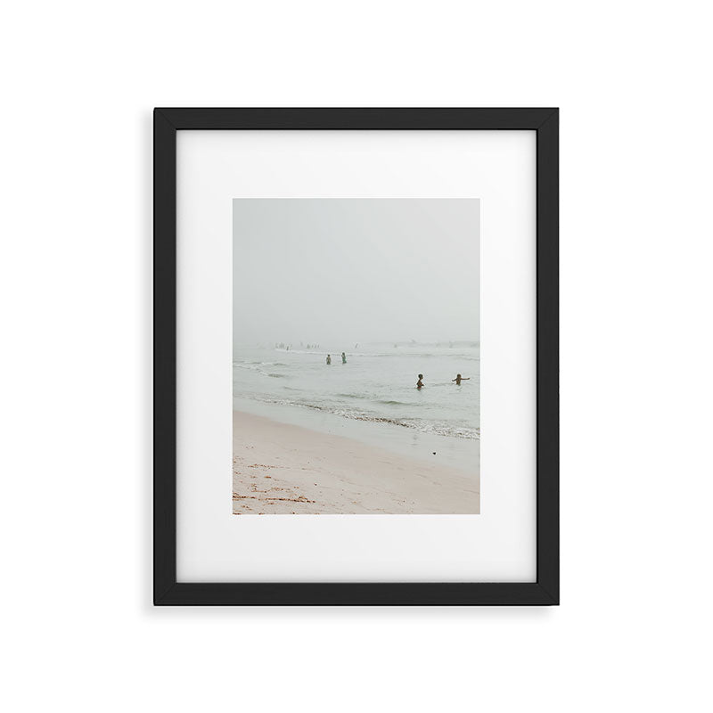 At the Beach 25 - Pastel Beach - Minimal - People - Ocean - Sea Travel photography Framed Art Print Gallery Image 5