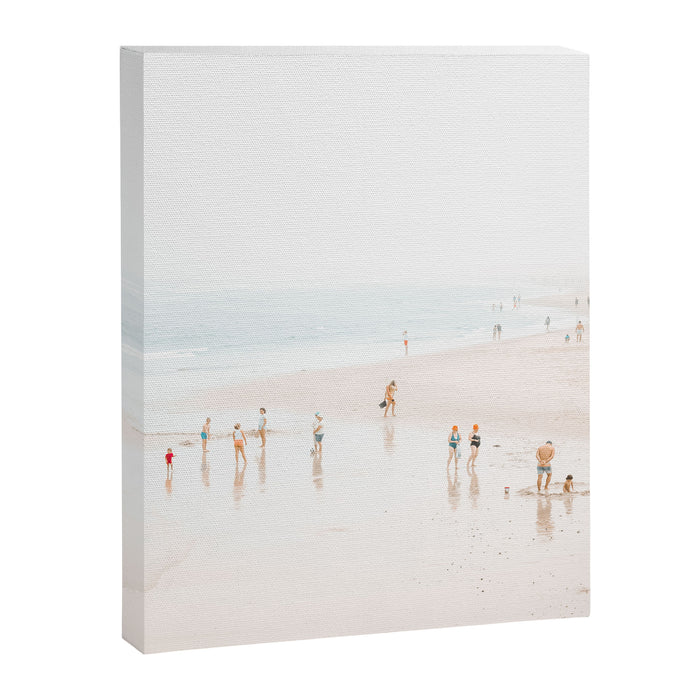 At The Beach (five) - minimal beach series - ocean sea photography by Ingrid Beddoes Canvas Print Gallery Image 1