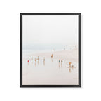 At The Beach (five) - minimal beach series - ocean sea photography by Ingrid Beddoes Framed Canvas Print Gallery Image 6