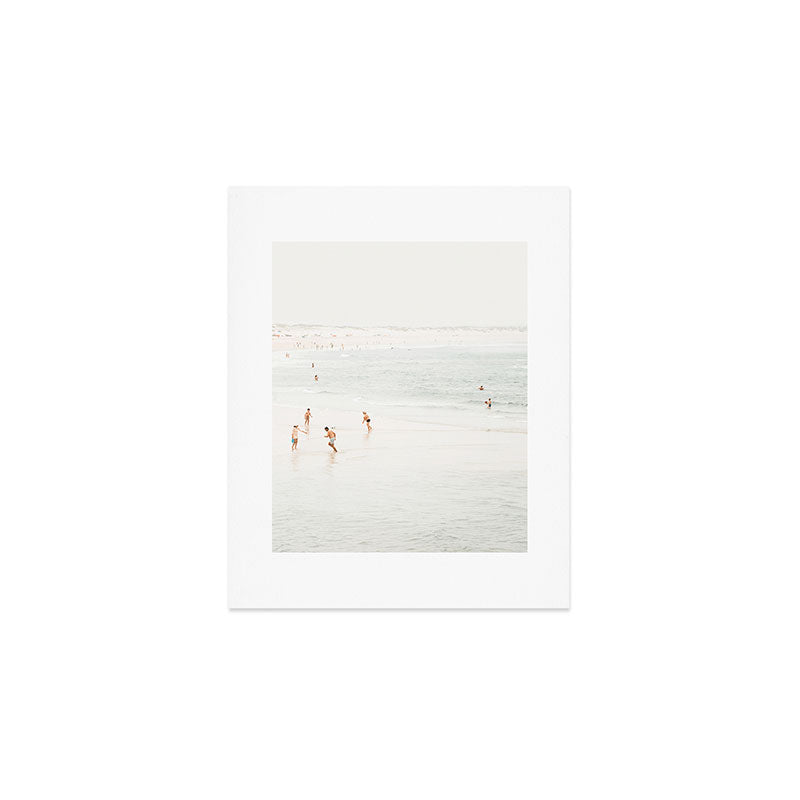 At the Beach fourteen  (part two of a diptych) - Minimal Beach and Ocean photography Art Print Gallery Image 1