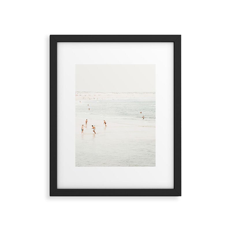 At the Beach fourteen  (part two of a diptych) - Minimal Beach and Ocean photography Framed Art Print Gallery Image 5