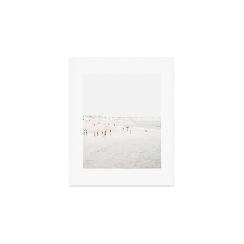 At The Beach (seven) - minimal beach series - ocean sea photography by Ingrid Beddoes Art Print Gallery Image 1