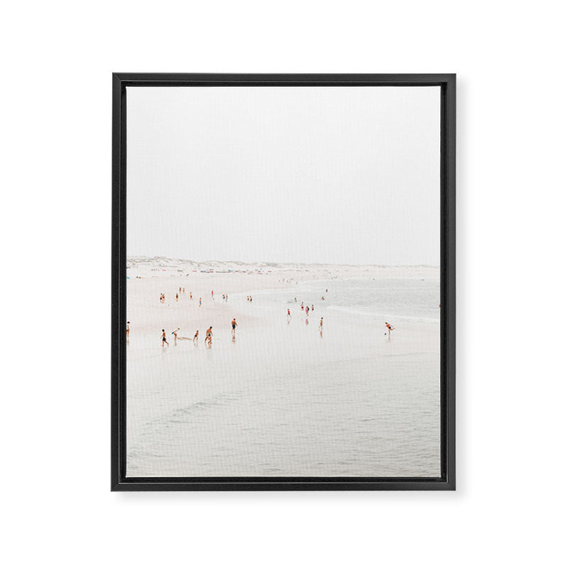 At The Beach (seven) - minimal beach series - ocean sea photography by Ingrid Beddoes Framed Canvas Print Gallery Image 6