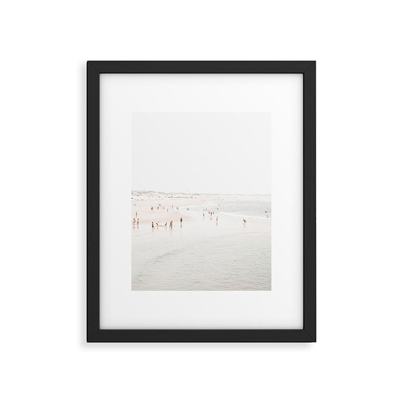 At The Beach (seven) - minimal beach series - ocean sea photography by Ingrid Beddoes Framed Art Print Gallery Image 5