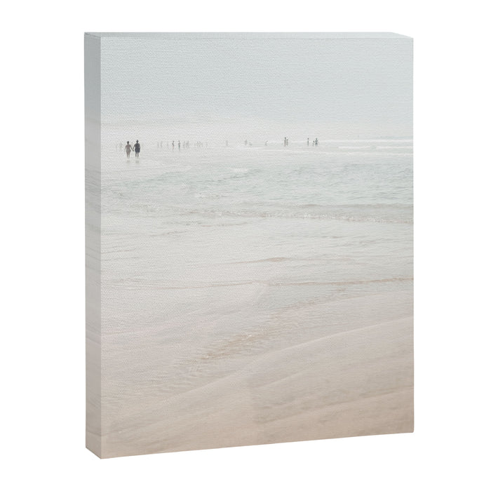 At The Beach (six) - minimal beach series - ocean sea photography by Ingrid Beddoes Canvas Print Gallery Image 1