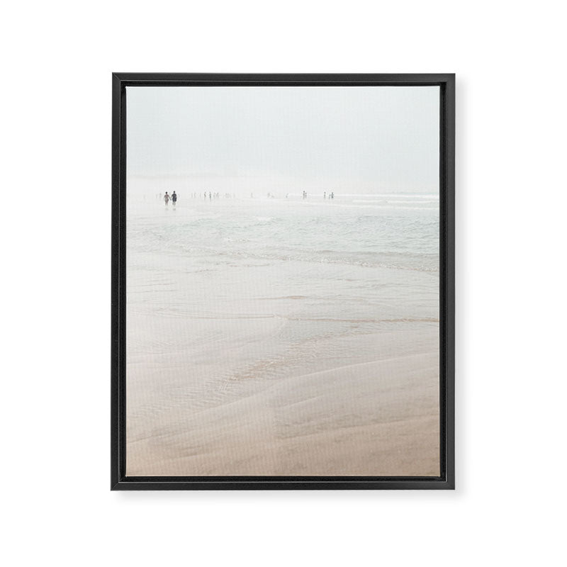 At The Beach (six) - minimal beach series - ocean sea photography by Ingrid Beddoes Framed Canvas Print Gallery Image 6