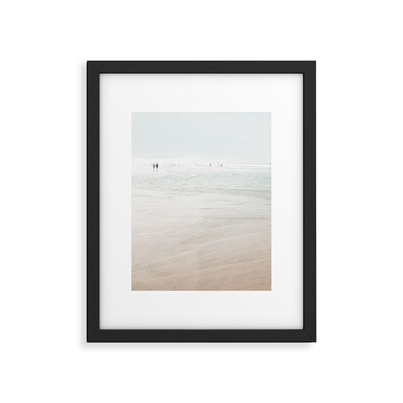 At The Beach (six) - minimal beach series - ocean sea photography by Ingrid Beddoes Framed Art Print Gallery Image 5