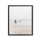 At the Beach - Surf, minimal beach series by Ingrid Beddoes Framed Canvas Print Gallery Image 6