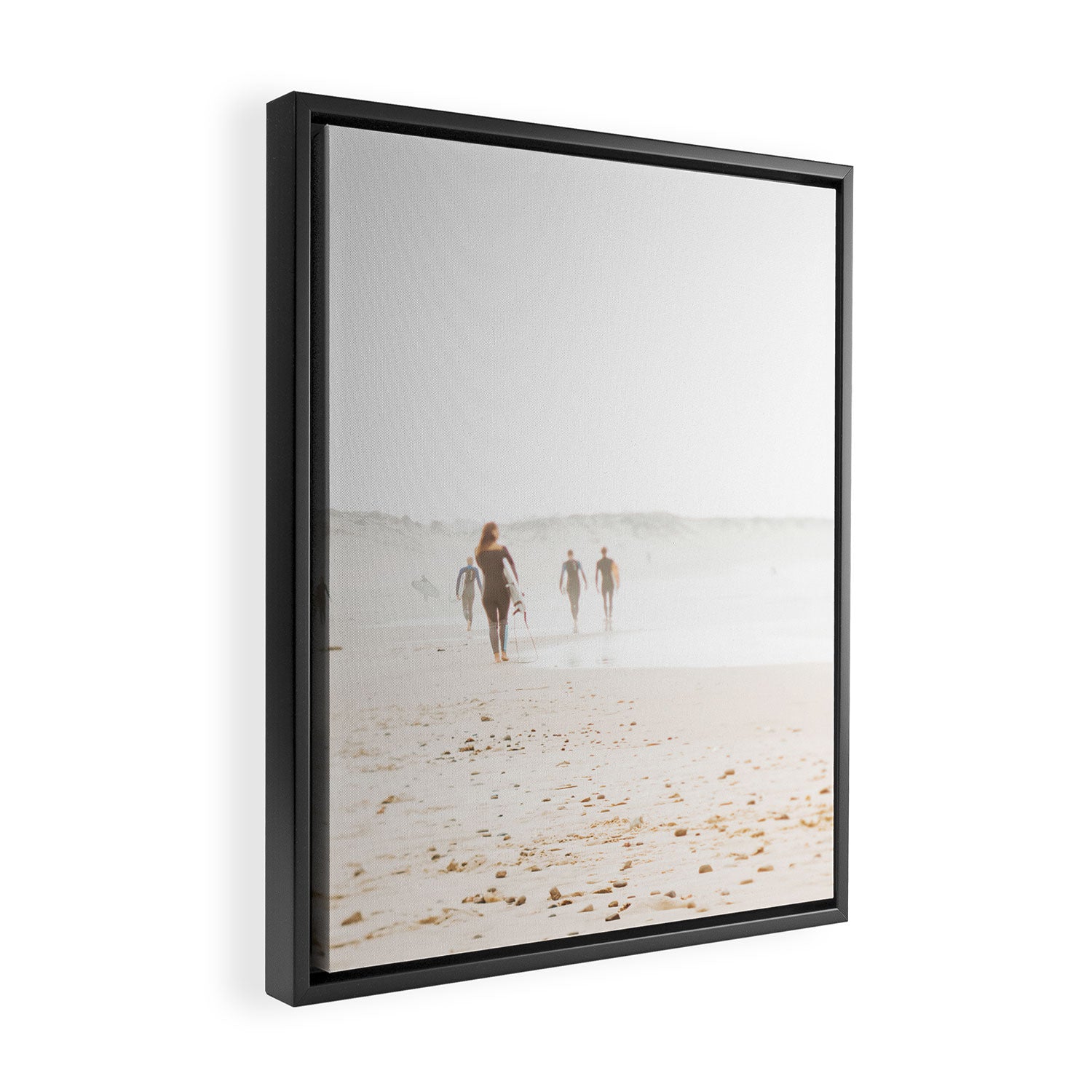At the Beach - Surf, minimal beach series by Ingrid Beddoes Framed Canvas Print Gallery Image 2