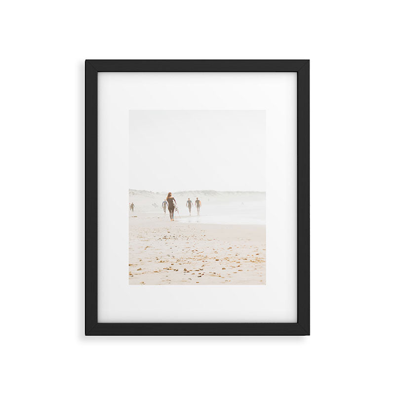 At the Beach - Surf, minimal beach series by Ingrid Beddoes Framed Art Print Gallery Image 5