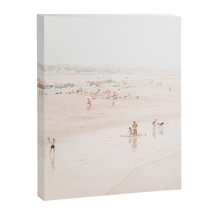 At the beach ten (part one of a diptych) - Minimal Beach - Ocean Sea photography Canvas Print Gallery Image 1