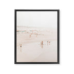 At the beach ten (part one of a diptych) - Minimal Beach - Ocean Sea photography Framed Canvas Print Gallery Image 6