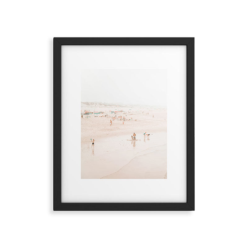 At the beach ten (part one of a diptych) - Minimal Beach - Ocean Sea photography Framed Art Print Gallery Image 5