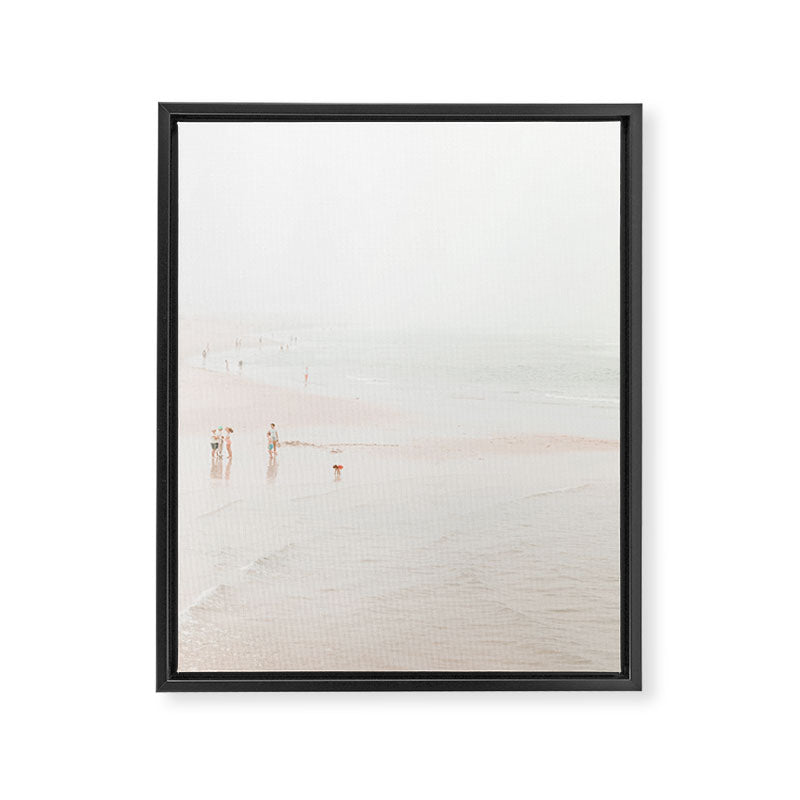At the beach ten (part two of a diptych) - Minimal Beach - Ocean Sea photography Framed Canvas Print Gallery Image 6