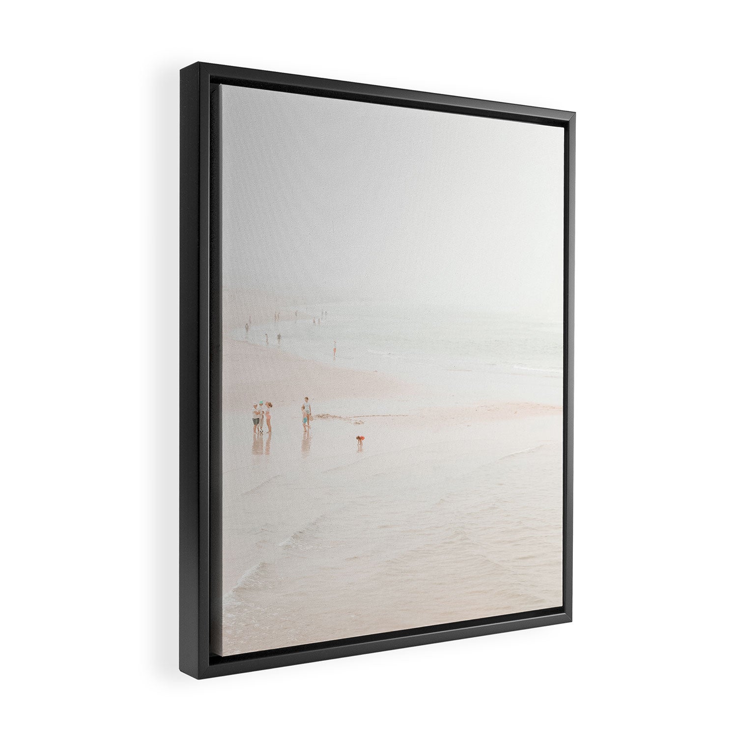 At the beach ten (part two of a diptych) - Minimal Beach - Ocean Sea photography Framed Canvas Print Gallery Image 2