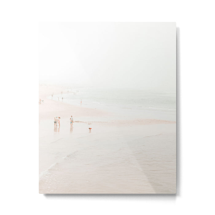 At the beach ten (part two of a diptych) - Minimal Beach - Ocean Sea photography Metal Print Gallery Image 1