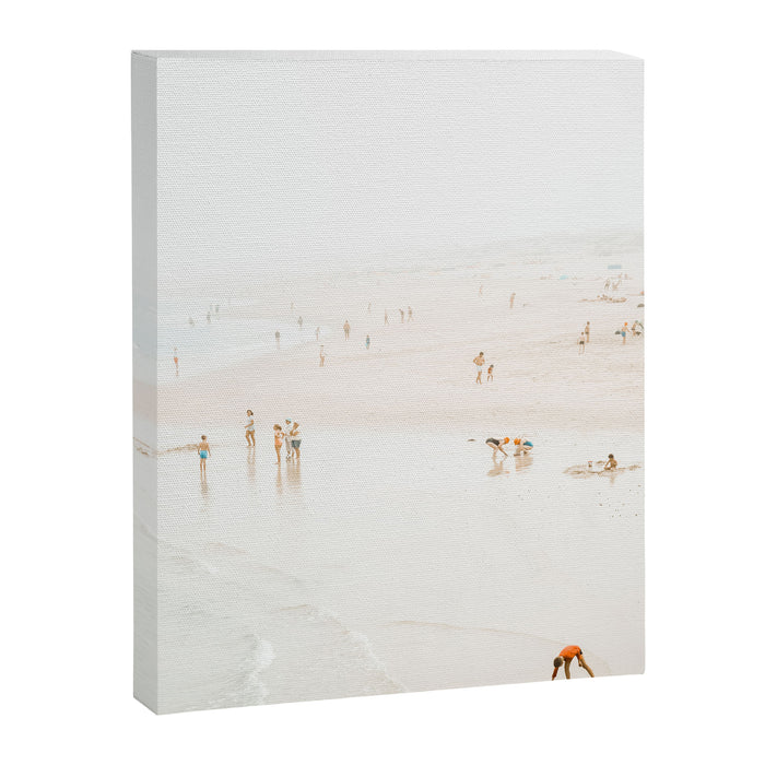 At The Beach (twelve) - minimal beach series by Ingrid Beddoes Canvas Print Gallery Image 1
