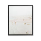 At The Beach (twelve) - minimal beach series by Ingrid Beddoes Framed Canvas Print Gallery Image 6
