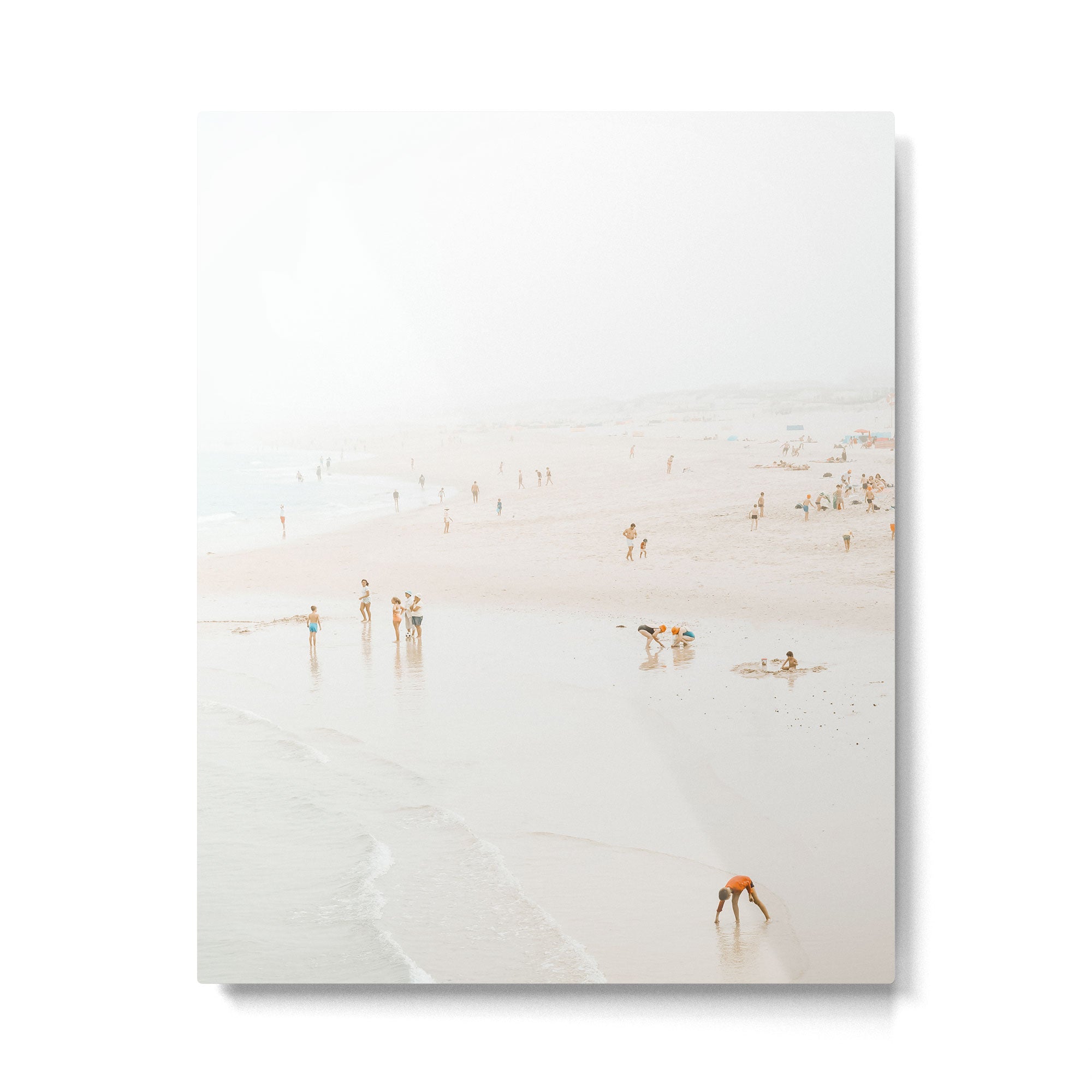 At The Beach (twelve) - minimal beach series by Ingrid Beddoes Metal Print Gallery Image 4