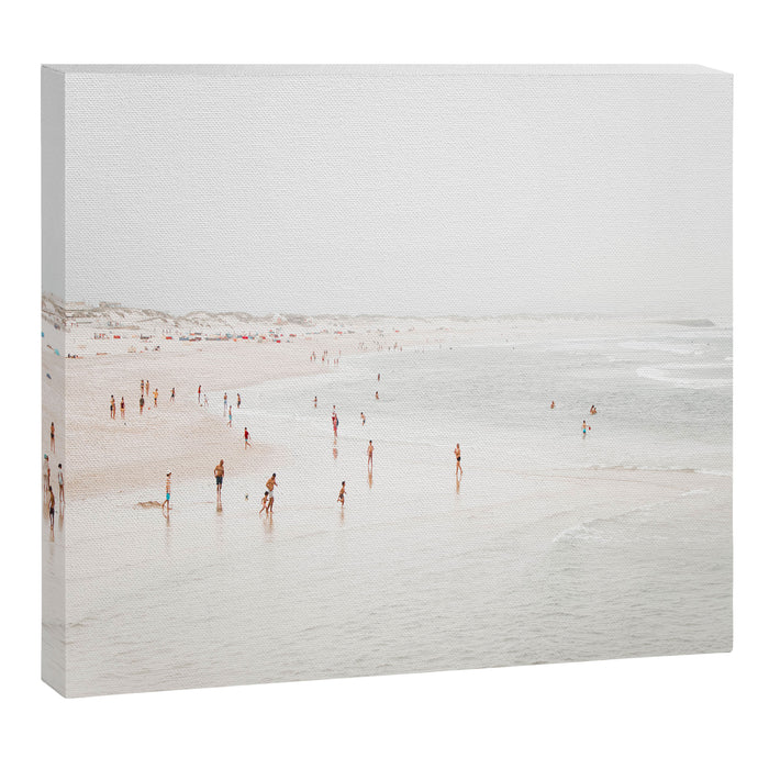 At The Beach (two) - minimal beach series - ocean sea photography by Ingrid Beddoes Canvas Print Gallery Image 1