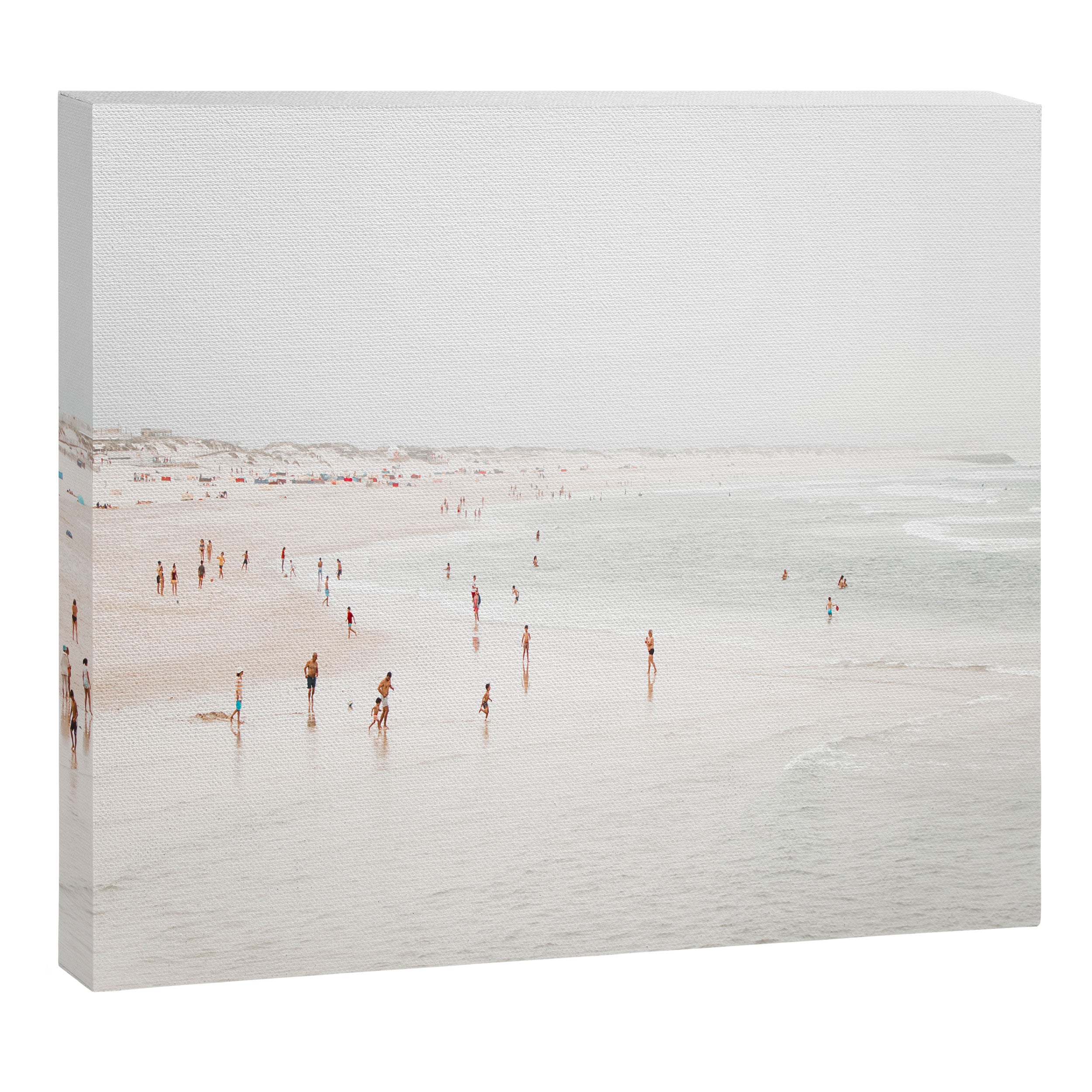 At The Beach (two) - minimal beach series - ocean sea photography by Ingrid Beddoes Canvas Print Gallery Image 6
