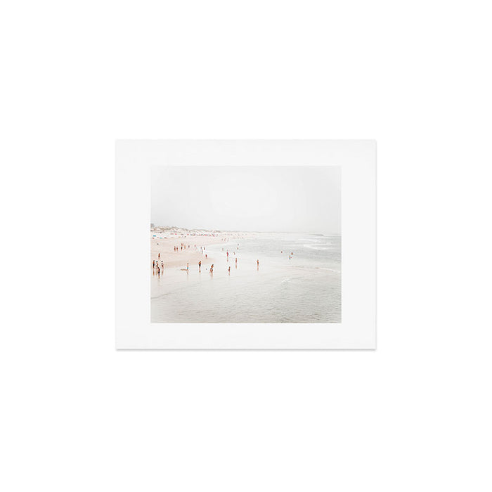 At The Beach (two) - minimal beach series - ocean sea photography by Ingrid Beddoes Art Print Gallery Image 1