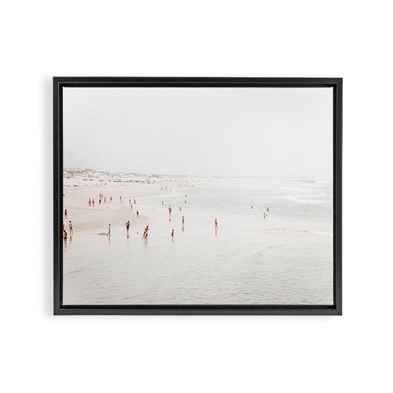 At The Beach (two) - minimal beach series - ocean sea photography by Ingrid Beddoes Framed Canvas Print Gallery Image 6