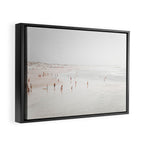 At The Beach (two) - minimal beach series - ocean sea photography by Ingrid Beddoes Framed Canvas Print Gallery Image 2