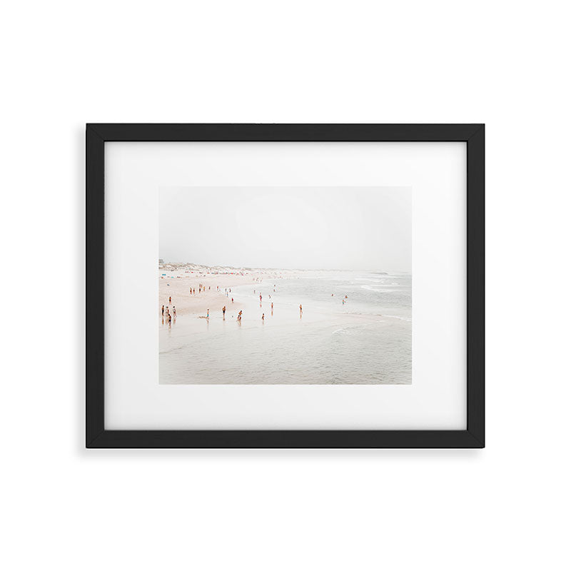 At The Beach (two) - minimal beach series - ocean sea photography by Ingrid Beddoes Framed Art Print Gallery Image 5