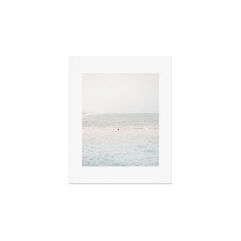At the Seaside (three) - minimal beach series by Ingrid Beddoes Art Print Gallery Image 1