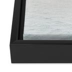 At the Seaside (three) - minimal beach series by Ingrid Beddoes Framed Canvas Print Gallery Image 3