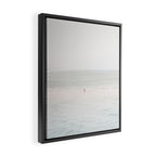 At the Seaside (three) - minimal beach series by Ingrid Beddoes Framed Canvas Print Gallery Image 2