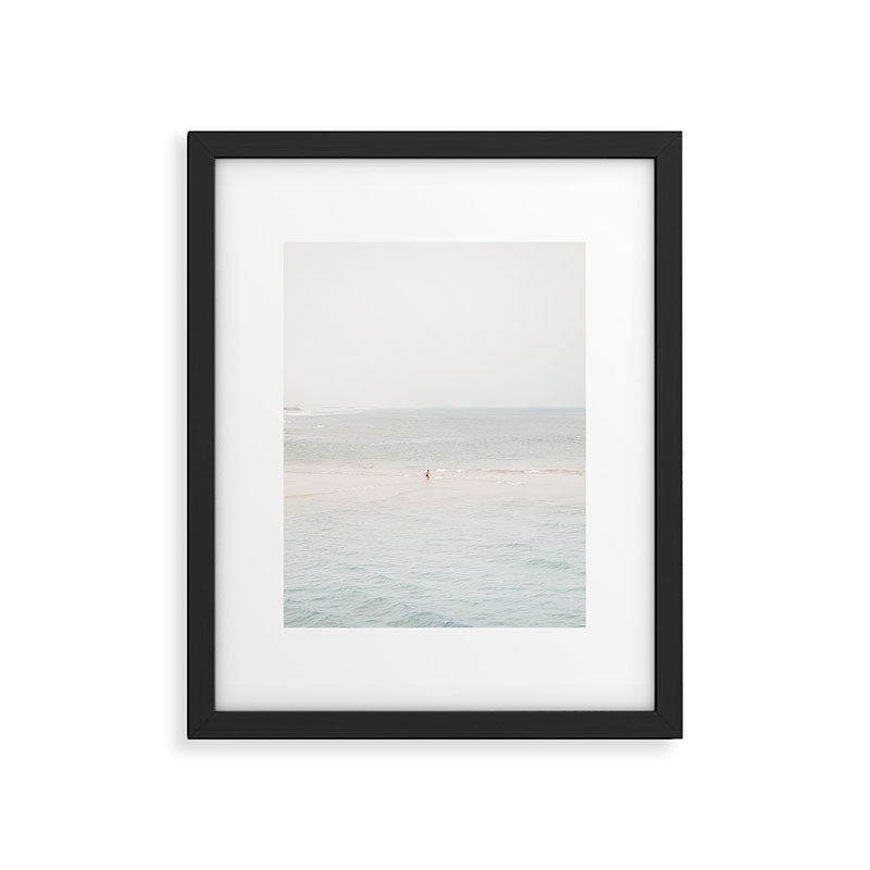 At the Seaside (three) - minimal beach series by Ingrid Beddoes Framed Art Print Gallery Image 5